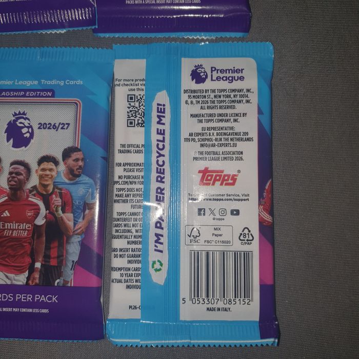 Topps Flagship Premier League 2026/27 - Saszetka Booster 10 kart