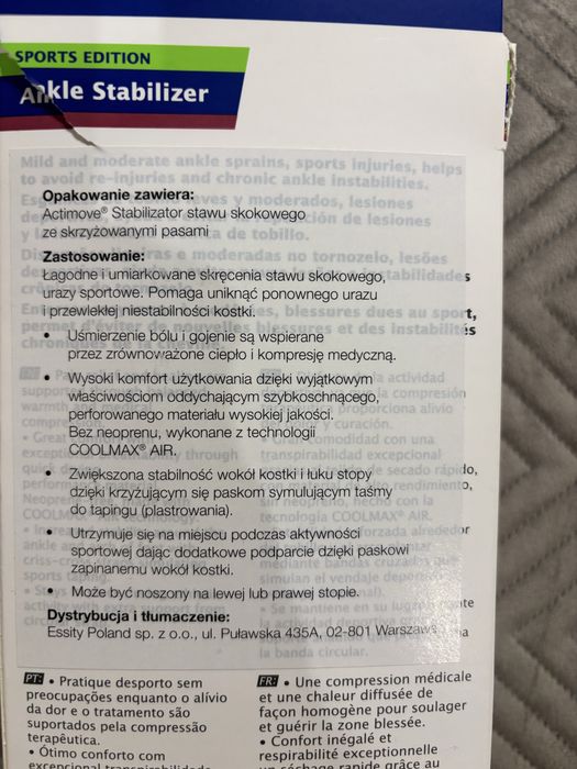 Stabilizator stawu skokowego Actimove