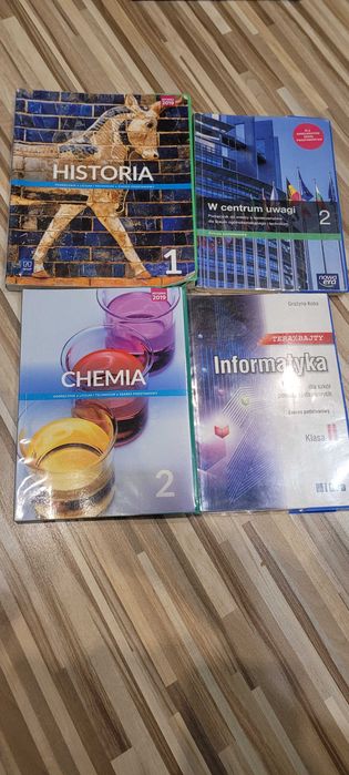 Podręczniki do liceum technikum klasa 1 2 Historia chemia wos informatyka zakres podstawowy
