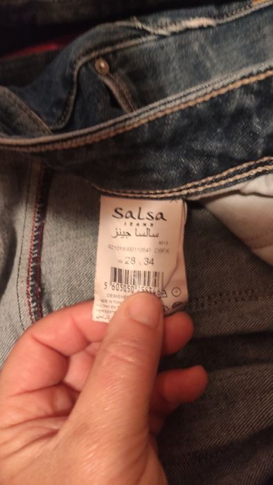 Calças de ganga salsa