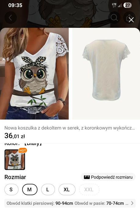 Bluzka Nowa rozmiar M