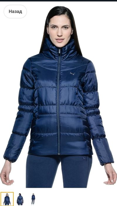 Жіноча куртка Puma ESS M/S коротка синя