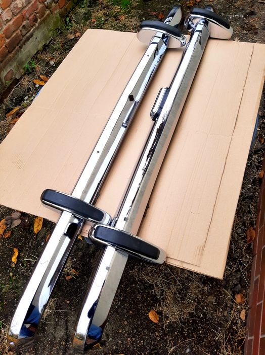 Хром бампер ВАЗ 2103 в сборе клыки , подсветка номера