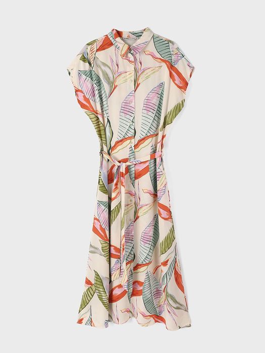 LC WAIKIKI Квіткова сукня-сорочка з коротким рукавом для жінок