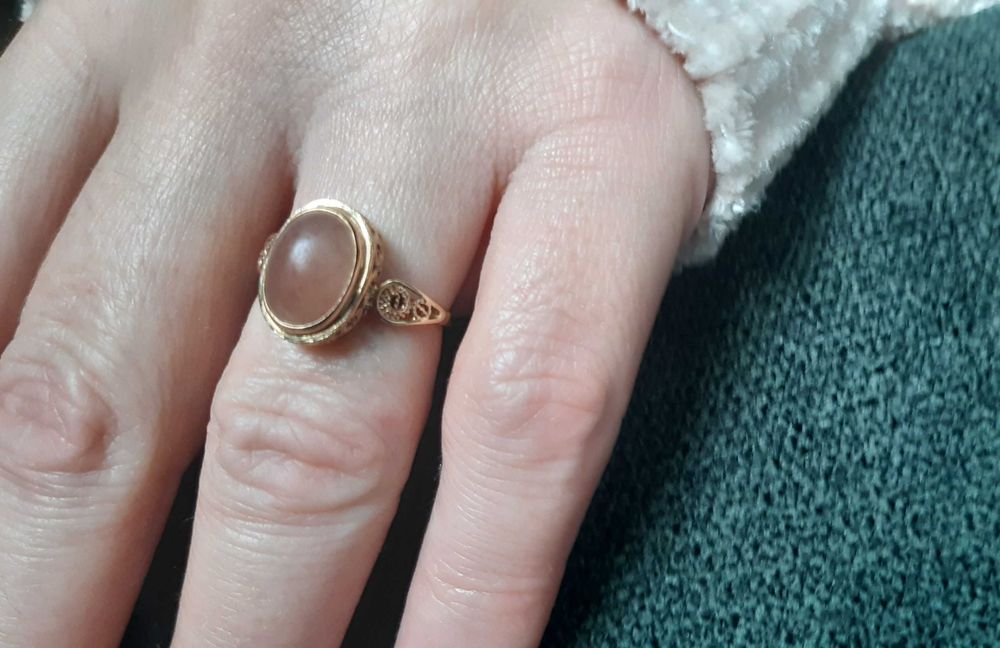 Piękny złoty pierścionek Imago Artis filigran.