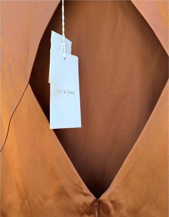 Мідна сукня коктейльна ivy & oak міні/міді довжина