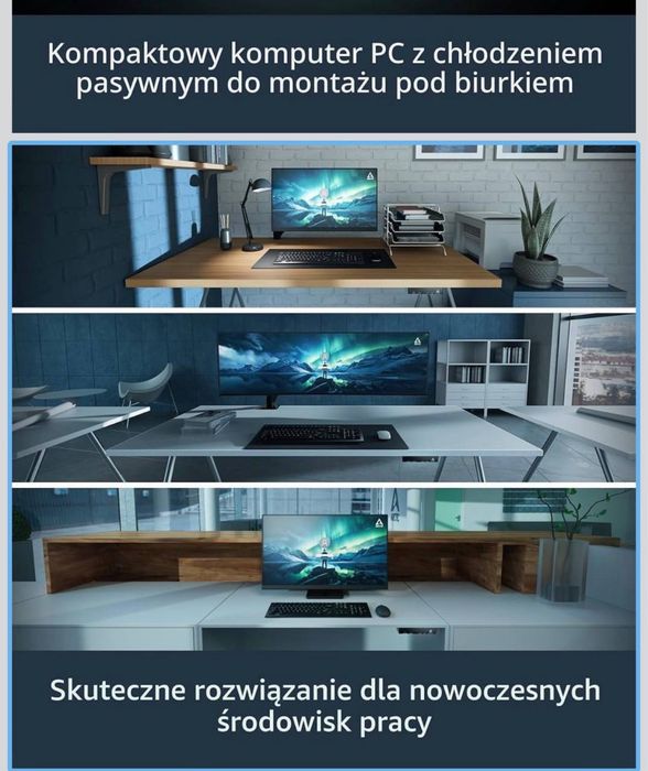Nowy Komputer kompaktowy Arctic Sensu ryzen 7, 32gb ram, SSD 1tb, win 11 pro, gwarancja 2 lata