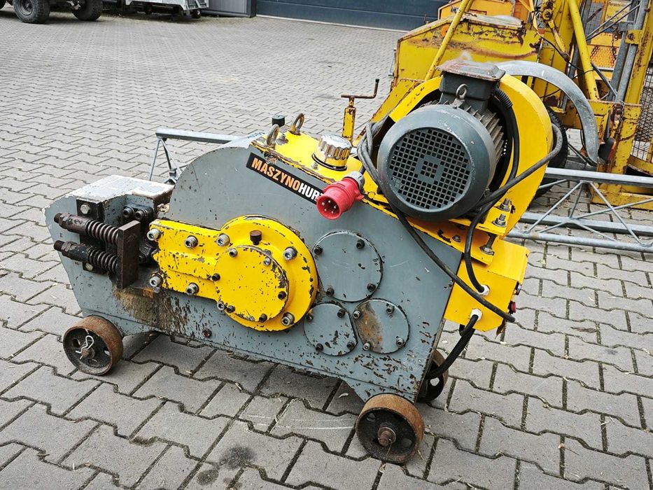 Gilotyna Nożyce mechaniczne elektryczne FOX 46 do cięcia drutu prętów stali do Ø 46mm żelbety szalunki