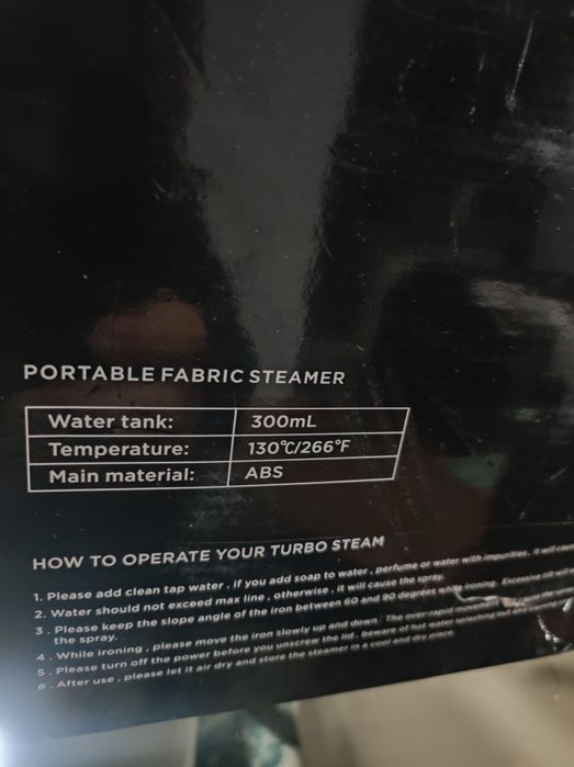 Ferro de passar vertical a vapor