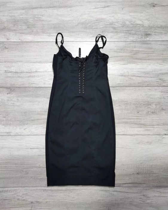 Винтажное черное платье Jean Paul Gaultier Iconic Corset Bra