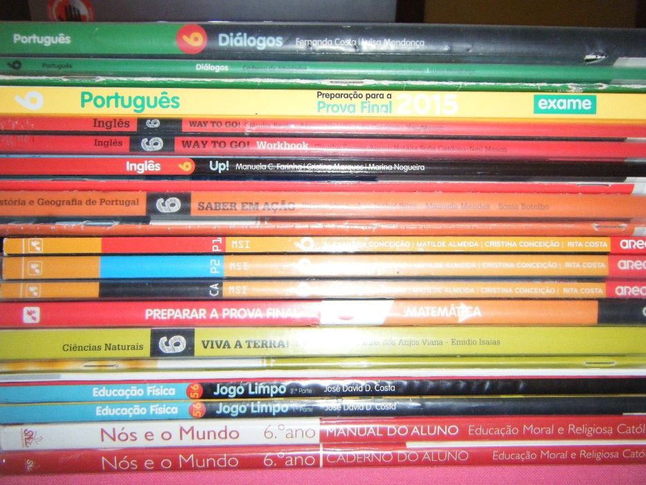 Livros Escolares 6º Ano (Conjunto 1+2) desde:
