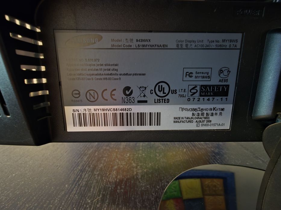 Monitor Samsung "19" a funcionar em pleno,  impecável64552224182915124