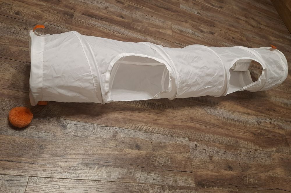 Тунель ігровий для котів Ikea Utsådd Білий Іграшки для тварин Аксесуар