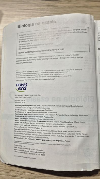 Biologia  na czasie 2