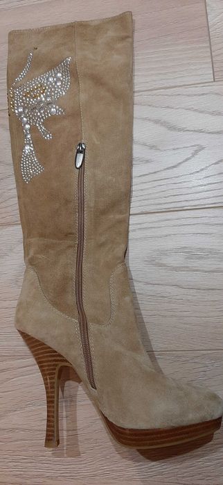 Сапоги КОЖА! Весна - осень. Отличное состояние.