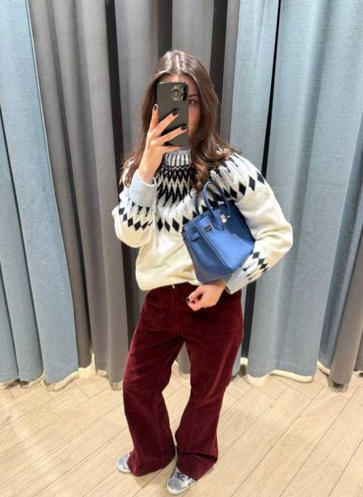Джемпер светр кардиган твид альпака вовна Zara mango H&M S M