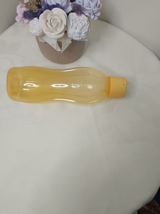 Ecogarrafa  pêssego 1L  bocal reduzido Tupperware