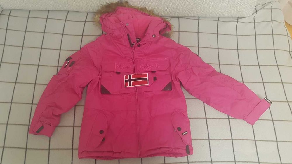 Ciepła kurtka zimowa dla dziewczynki Geographical NORWAY EU 14Y