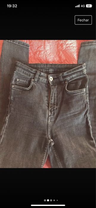 Jeans skinny cinta alta Zara 34