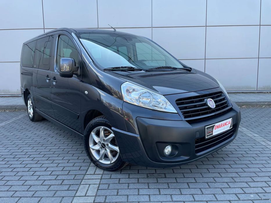 Fiat Scudo 2.0 Diesel 128 Km Long 8-Osób 2xDrzwi Klimatronic Czujniki Hak