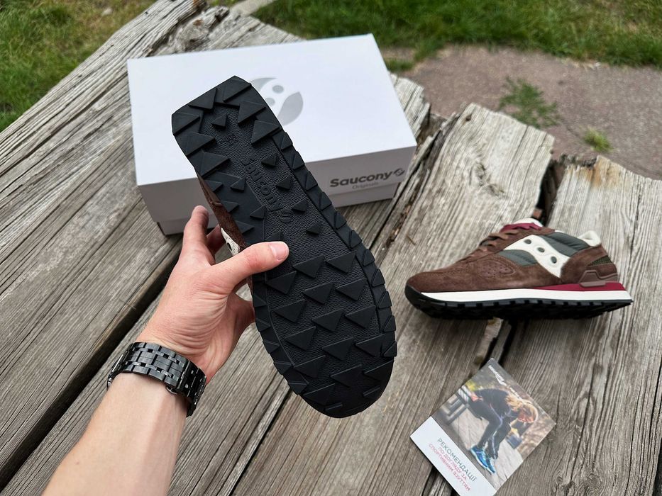 Мужские кроссовки Saucony Shadow Original 70780-3s коричневые Оригинал