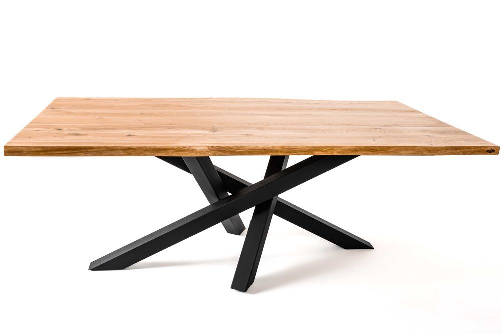 Stół drewniany dąb lity rozkładany rustic LOFT Loftowy blat Łęczna