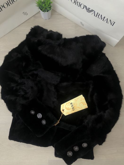 Шуба норкова з капюшоном