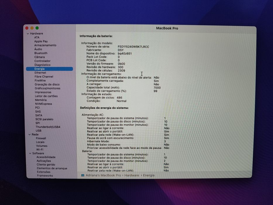 MacBook Pro 16” 2019 i7 | 16GB RAM | Excelente estado | Bateria boa