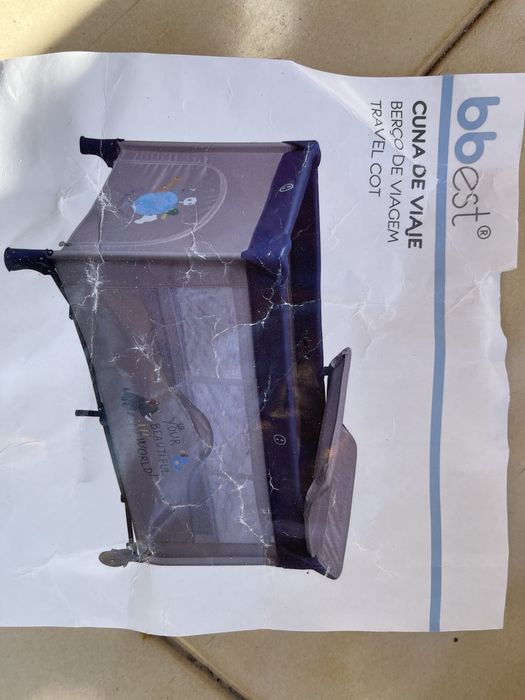 Paraue infantil com fraldario/ cama de viagem