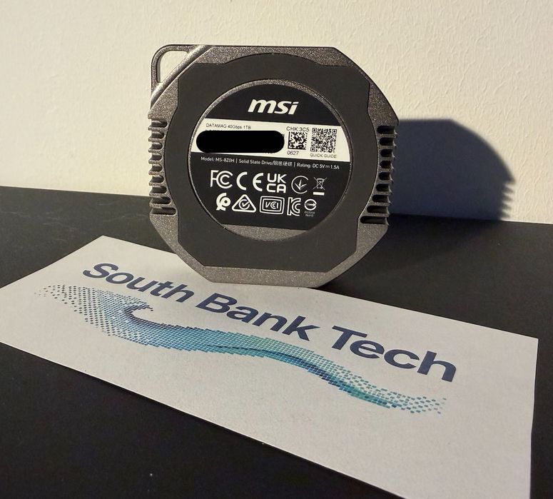 SSD Externo MSI Datamag 40Gbps 1TB USB-C USB4