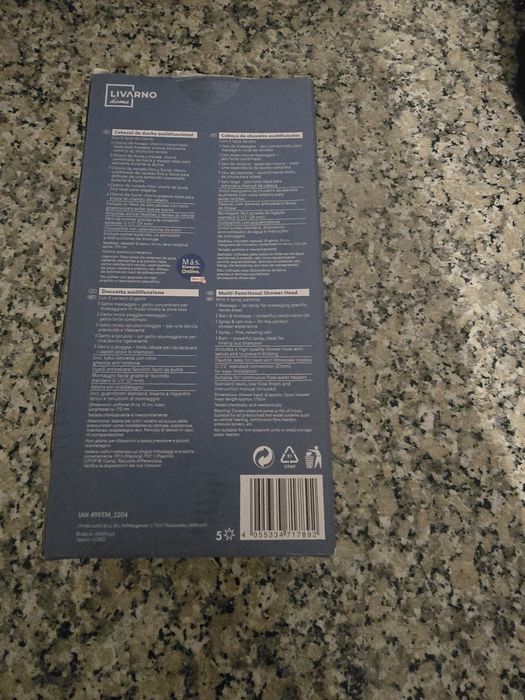 Conjunto chuveiro multifunções + mangueira para wc duche (novo)