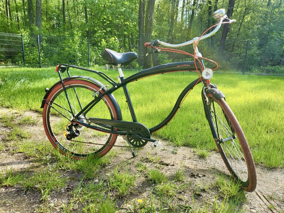 Rower miejski czarny Dallasbike 28”