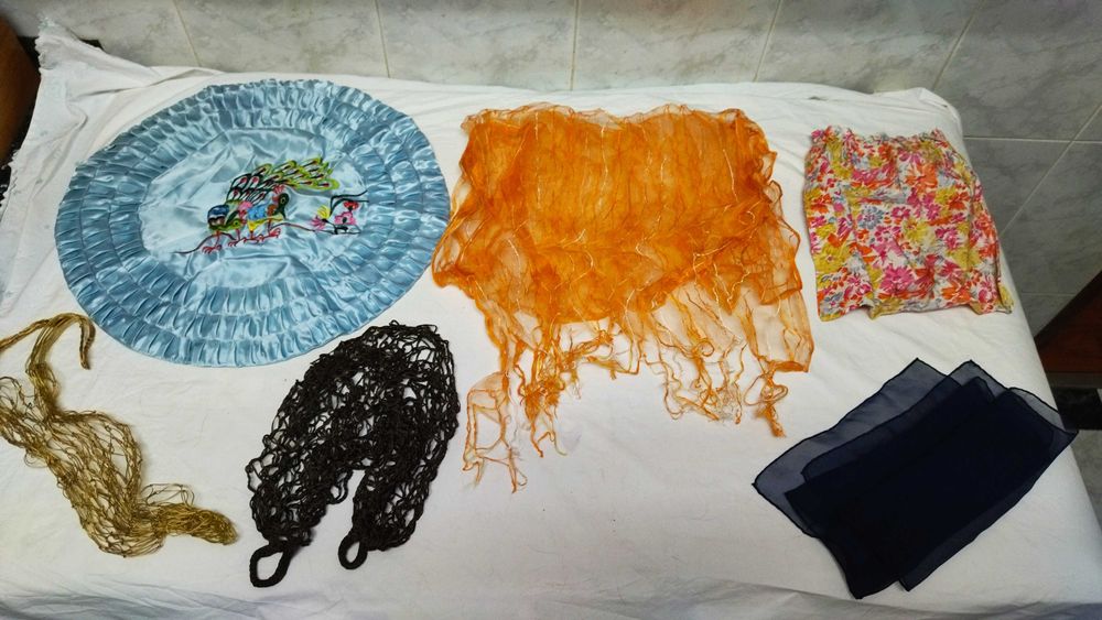 Echarpes/Lenços de Senhora, forro de almofada redonda e sacos