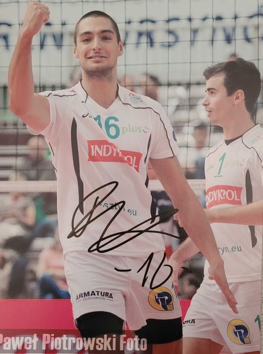 Zdjęcie autograf Piotr Hain Olsztyn siatkówka