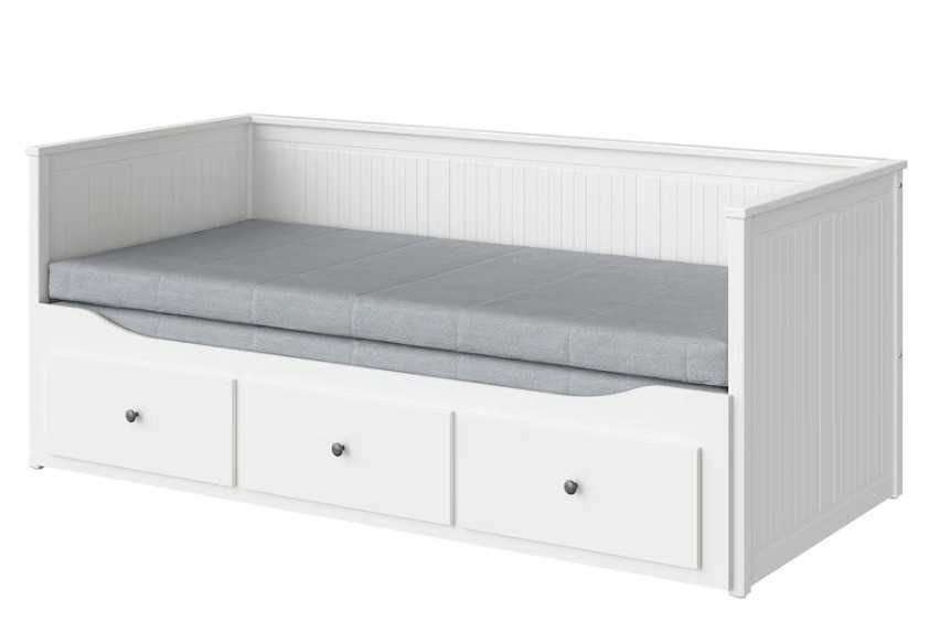 Cama Cama indiv/dupla c/3 gav/2 colchões, branco/Ågotnes firme, 80x200 cm