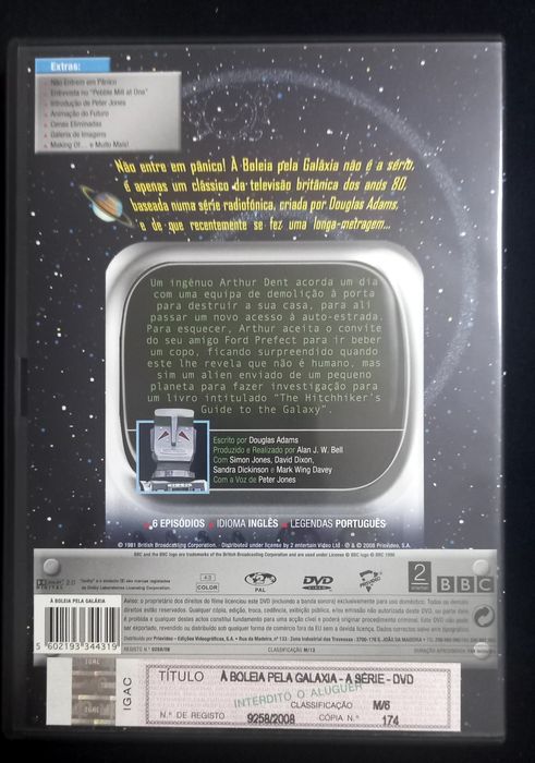 DVD À boleia pela galáxia