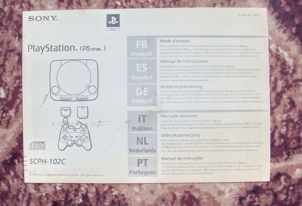 sony play station ps one инструкция