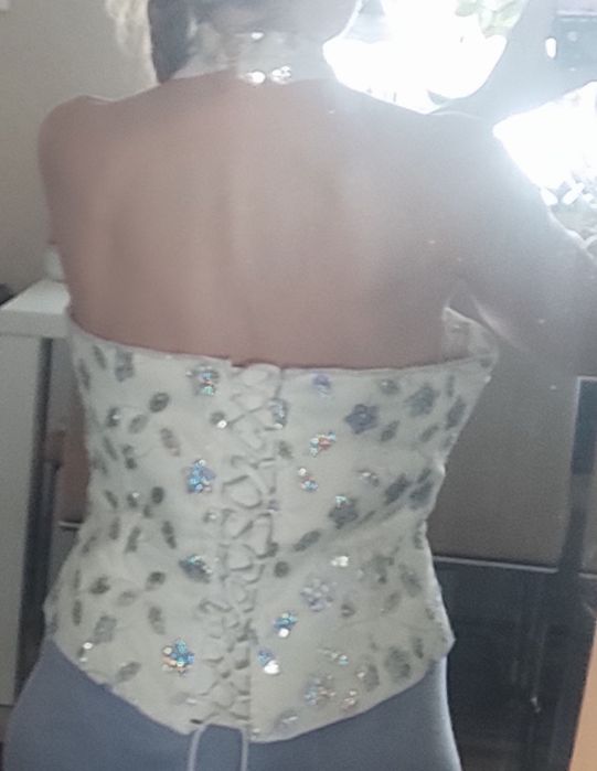 Корсет белый свадебный, праздничный