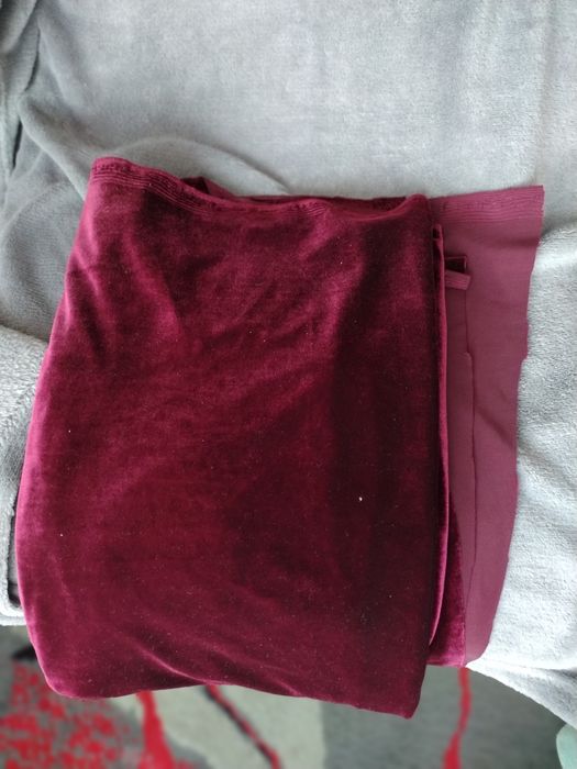 Elastyczny aksamit 115*150 cm wiśnia bordo materiał
