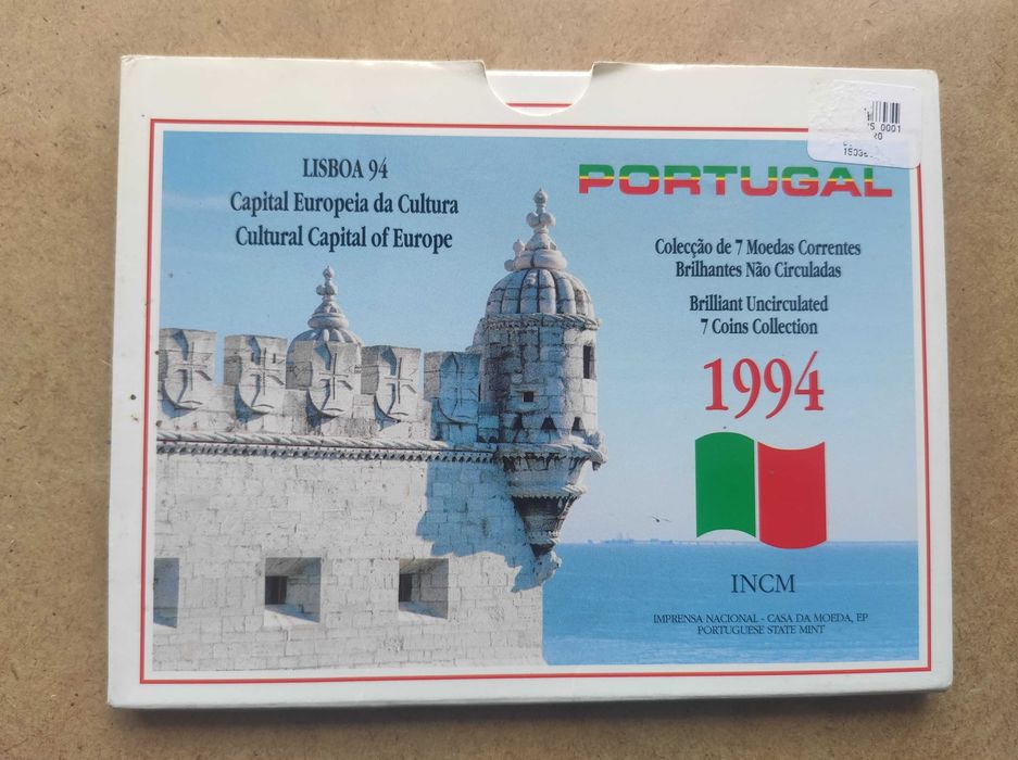 Moedas Escudos em carteira BNC 1994