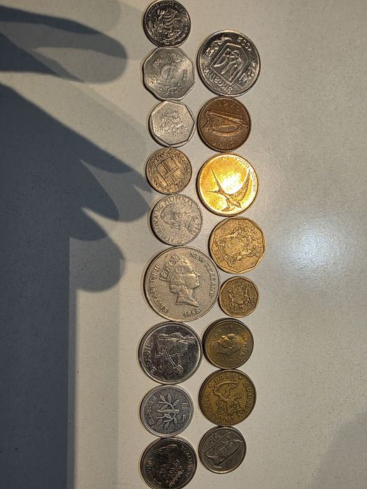 Monety z różnych stron świata