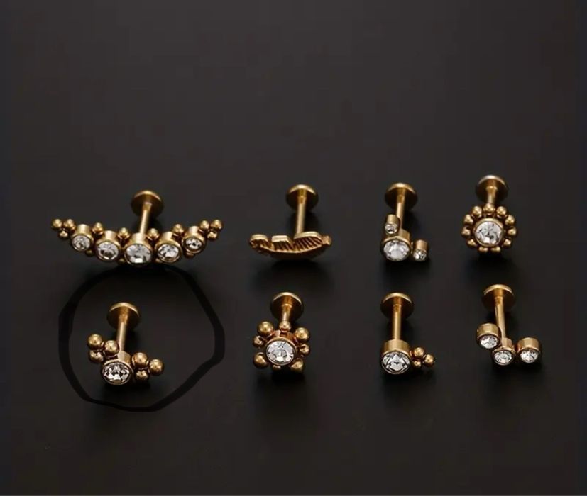 Сережка - лабрет в хрящ