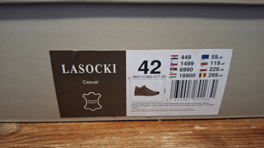 Sneakersy, Trzewiki LASOCKI - kolor brown, r. 42