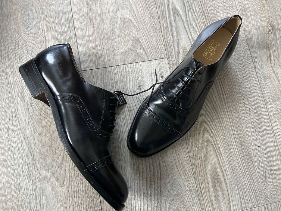 Туфли броги оксфорды Samuel Windsor p.45-45,5 Hand Made