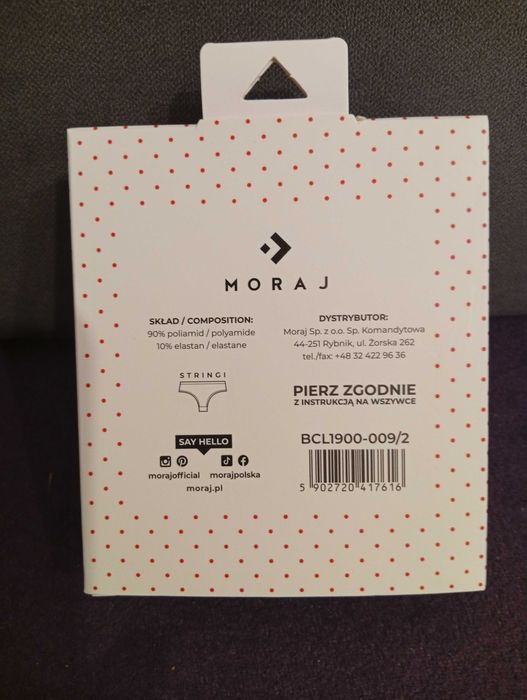 Figi stringi Moraj koronka S M 2pak