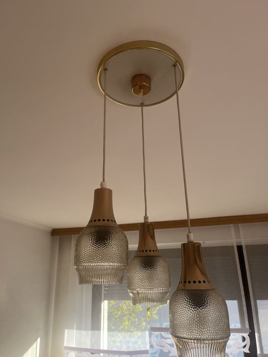Lampa wisząca z czasów Prl