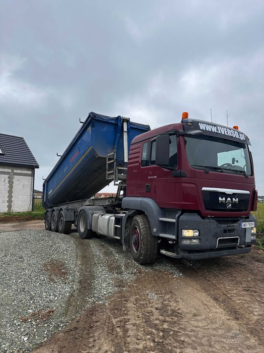 Transport ziemi, kruszyw, piasku, 20/26 ton, Wywozy