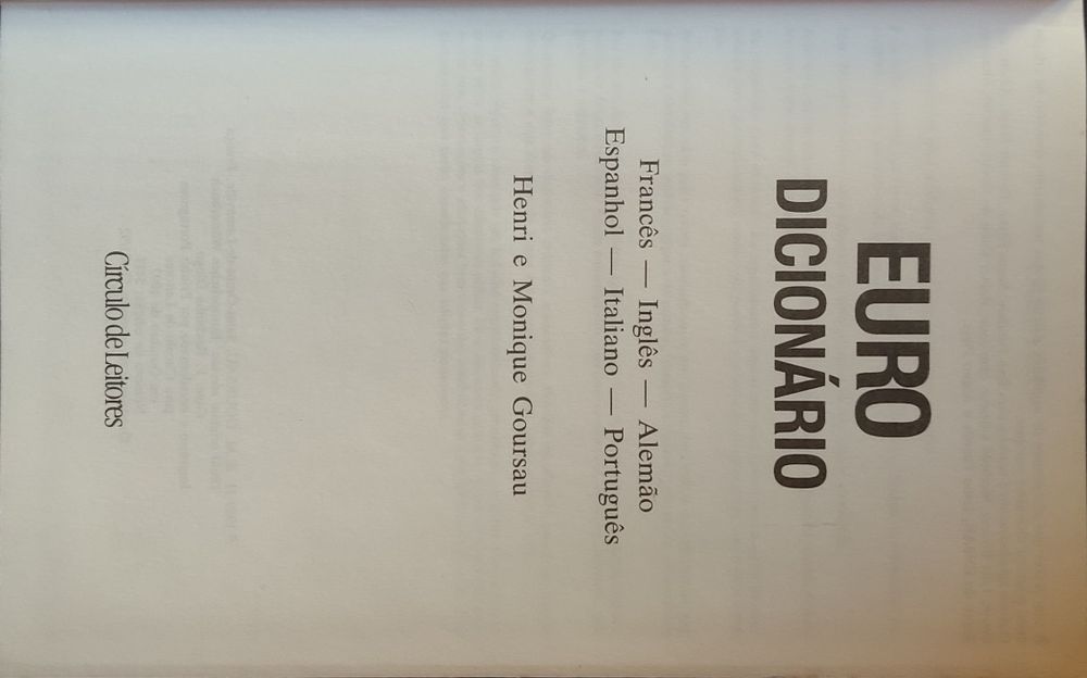 Dicionário EURO ®1992