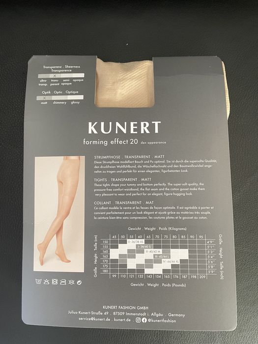 Rajstopy Kunert 20 den forming effect I 38/40