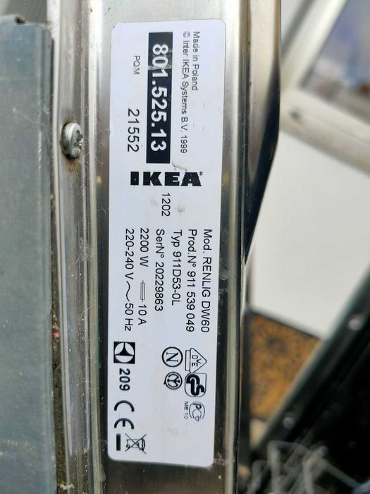 Peças várias, máquina de lavar loiça IKEA RENLIG DW 60 / Electrolux